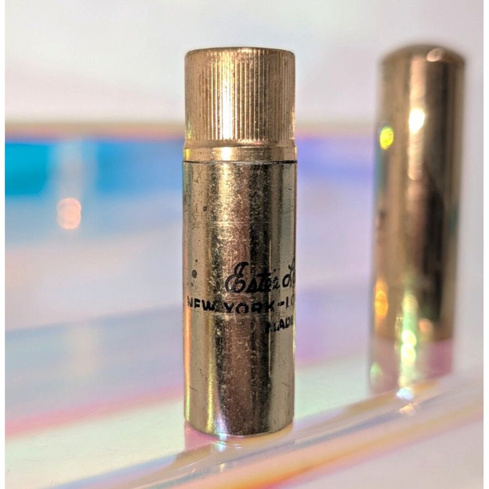 Estee Lauder Sevilla Red Lipstick Gold Tube MCM Makeup Collector Rare Vintage